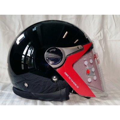 KASK LS2 OTWARTY WUBY JUNIOR BLACK - DZIECIĘCY
